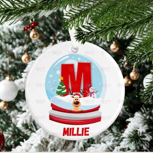 Personalised Kids Christmas Decoration - Grandson Gift Custom Bauble For Boys & Girls Stocking Filler Eve Box