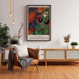 Baya Mahieddine Art Print Algerian Artist Exhibition Wall Decor - thumbnail 3