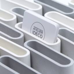 Atelier Ideco - Gray Concrete Business Card Display For Desk - thumbnail 4