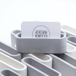 Atelier Ideco - Gray Concrete Business Card Display For Desk - thumbnail 3