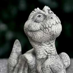 Gothic Dragon Sculpture Concrete Baby Statue Cement Animal Decoration Outdoor Wildlife Ornament Dragon Lover Gift Handmade - thumbnail 3