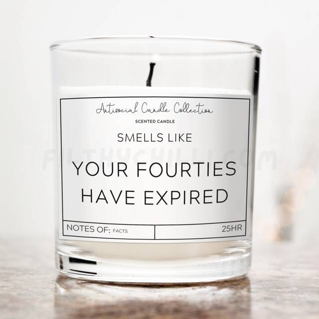 50Th Birthday Candle, Your Fourties Have Expired, Gifts, Present, Gift Ideas, Gift, ??? - image 1