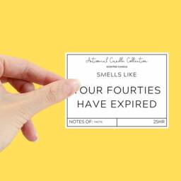 50Th Birthday Candle, Your Fourties Have Expired, Gifts, Present, Gift Ideas, Gift, ??? - thumbnail 2