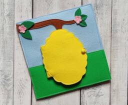 Felt Beehive Quiet Book Page Montessori Toddler Activity - thumbnail 1
