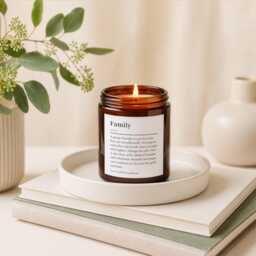 Family Candle Gift - Meaningful Soy For Sentimental Home Mum Dad Sister Brother - thumbnail 1