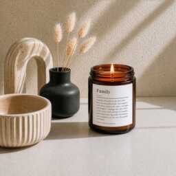 Family Candle Gift - Meaningful Soy For Sentimental Home Mum Dad Sister Brother - thumbnail 2