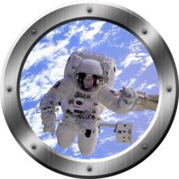 Vwaq Astronaut Wall Decals For Kids - 3D Outer Space Porthole Stickers Wall, Spaceman Decal - Ps15 - thumbnail 2