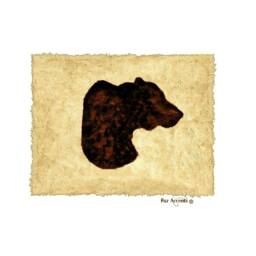 Bear Head Faux Fur Rug - Hand Sewn, Log Cabin Decor - thumbnail 1