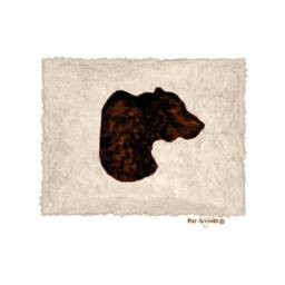 Bear Head Faux Fur Rug - Hand Sewn, Log Cabin Decor - thumbnail 2