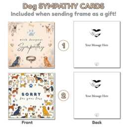 "Forever Dog Memorial Picture Frame, ""My"" Or ""Our" - thumbnail 3