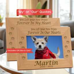 "Forever Dog Memorial Picture Frame, ""My"" Or ""Our" - thumbnail 1