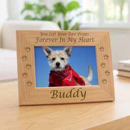 "Forever Dog Memorial Picture Frame, ""My"" Or ""Our" - thumbnail 1