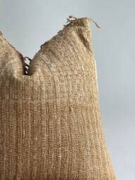Handwoven Hemp Pillow Cover Vintage Karen Tribal Design - thumbnail 1