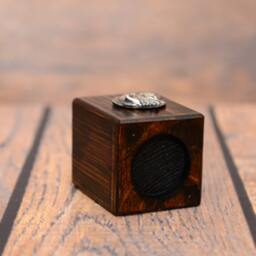 Pug - Wooden Candlestick With Dog, Souvenir, Decoration, Limited Edition, Collection - thumbnail 3