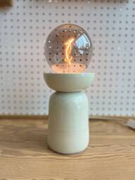 Handmade Ceramic Table Lamp, Mid-Century Modern Style - thumbnail 1