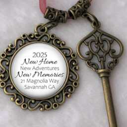 Personalized New Home Ornament 2025 Bronze Or Silver Keepsake - thumbnail 2