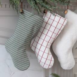 Traditional Christmas Stockings - Handmade Family Modern Farmhouse Xmas Stocking Holiday - thumbnail 2