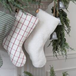 Traditional Christmas Stockings - Handmade Family Modern Farmhouse Xmas Stocking Holiday - thumbnail 3