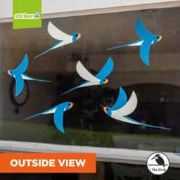 Swallows Flying Window Clings Bird Strike Prevention, Set Of 6 - thumbnail 2