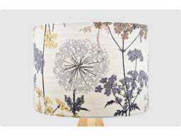 Modern Grey Gold Hedgerow Lampshade, Table Floor Lamp/Ceiling Pendant, Small Medium Large 20cm 25cm 30cm 35cm 40cm Fabric Drum Light Shade
