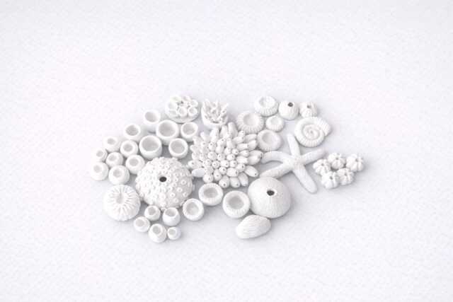 Coral Wall Sculpture Nautical Ocean Sealife Art Beach House & Yacht Decor - 40 Pieces - image 1