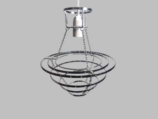 Tiered Classic Chandelier Lampshade Frame For Making Unique Hanging Light Easy Fit Shade Pendant Lamp Make Your Own Chic Ceiling Upycle - image 1