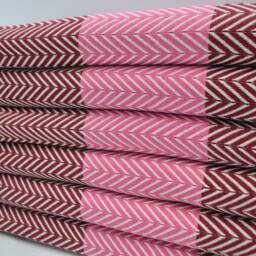"Burgundy & Pink Peshtemal, Turkish Towels, Bath Towel, Hammam Towel, 40""x63" - thumbnail 3
