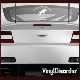 Horse 04 in Loving Memory Custom Car Or Wall Vinyl Decal Stickers - Ilmhorse04Et - thumbnail 1