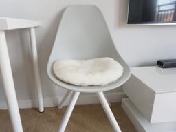 Sheepskin Chair Cushion - Dinning Cover Modern Office Seat Pads Housewarming Gift - thumbnail 1