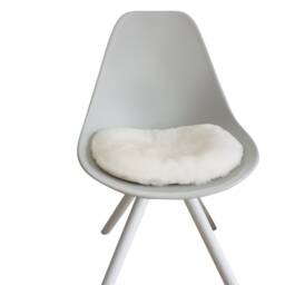Sheepskin Chair Cushion - Dinning Cover Modern Office Seat Pads Housewarming Gift - thumbnail 3