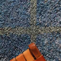 Handmade Wool Moroccan Rug Contemporary Blue Boujad Carpet - thumbnail 4