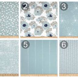 Spa Blue Valance - Premier Prints Light Window Panel - Custom Kitchen Treatments - Decorative Nautical Decor - Straight/Wavy Shade - thumbnail 2