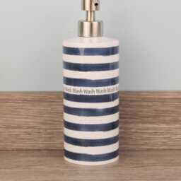 Blue Stripes Pump Dispenser - Nautical Bathroom D??cor Gifts - thumbnail 3