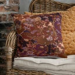 "Baroque Floral Cushion Covers - Vintage Design in Rich Colours 18""/20" - thumbnail 2