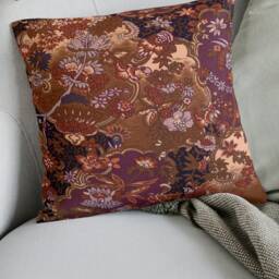 "Baroque Floral Cushion Covers - Vintage Design in Rich Colours 18""/20" - thumbnail 3