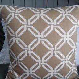 2 Color Optionselegant Links.khaki/White & Blue/White. Modern Yet Classic Pillow Covers.slipcovers.home Decor.toss Pillows.throw Pillows - thumbnail 4