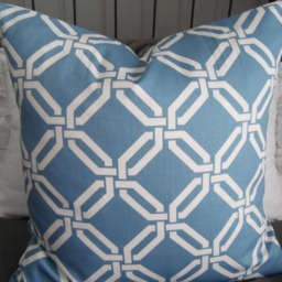 2 Color Optionselegant Links.khaki/White & Blue/White. Modern Yet Classic Pillow Covers.slipcovers.home Decor.toss Pillows.throw Pillows - thumbnail 2