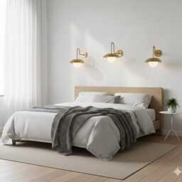 Handmade Brass Light Wall Sconce Mid-Century Modern Italian Design Minimalist Home Decor - thumbnail 2