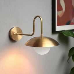 Handmade Brass Light Wall Sconce Mid-Century Modern Italian Design Minimalist Home Decor - thumbnail 3
