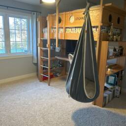 Cocoon Swing For Kids Dark Grey - Indoor & Outdoor Fabric Hammock Child Sway Toddler Swing Hanging Chair Kids Birthday Gift - thumbnail 2