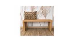 Wooden Bench, Solid Oak, Brushed Finish, Hall Entryway 100 cm