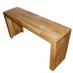 Wooden Bench, Solid Oak, Brushed Finish, Hall Entryway 100 cm - thumbnail 3