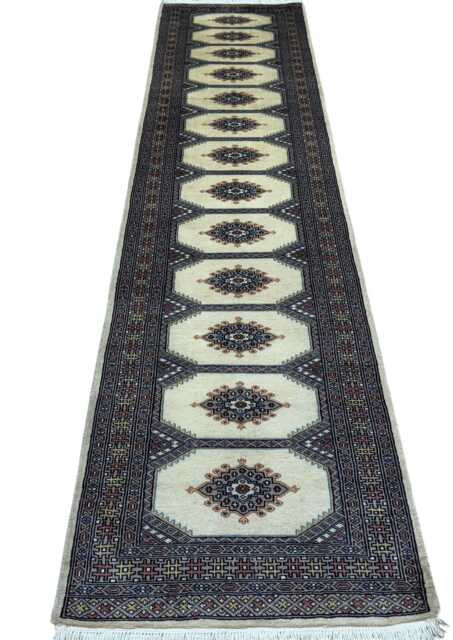 2.6x10 Beige Color Bokhara Rug - Runner Hallway Luxury Bukhara Fine Quality Woolen Afghan - image 1