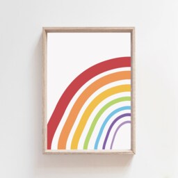 Set Of 3 Playroom Prints, Rainbow Wall Art, Boys Nursery Bedroom Girls Prints - thumbnail 3