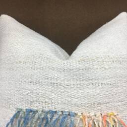 Vintage Kilim Lumbar Pillow, Handwoven Turkish Throw, 20x20 - thumbnail 2