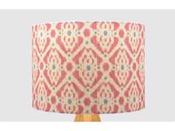 Pink Blue White Ikat Lampshade, Table Floor Lamp/Ceiling Pendant Small Medium Large 20cm 25cm 30cm 35cm 40cm Fabric Drum Light Shade