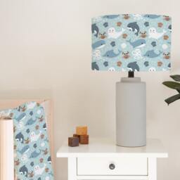 Sea Creatures Lampshade, Nursery Children's Bedroom, Drum Ceiling Lamp Light Shade - thumbnail 2