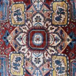 Handmade Afghan Chobi Rug - 7.11 X 5.10 Wool Geometric - thumbnail 4