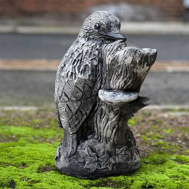 Concrete Bird Sculpture Garden Stone Statue Outdoor Animal Figurine Handcrafted Ornament Cement Lawn Art Bird Lover Gift - image 1