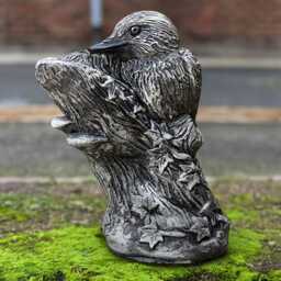 Concrete Bird Sculpture Garden Stone Statue Outdoor Animal Figurine Handcrafted Ornament Cement Lawn Art Bird Lover Gift - thumbnail 2